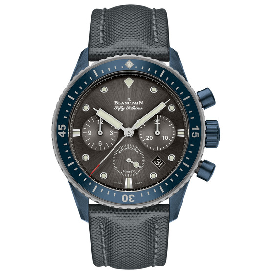BLANCPAIN FIFTY FATHOMS BATHYSCAPHE CHRONOGRAPHE FLYBACK OCEAN COMMITMENT II 5200-0310-G52A Men watch - Click Image to Close